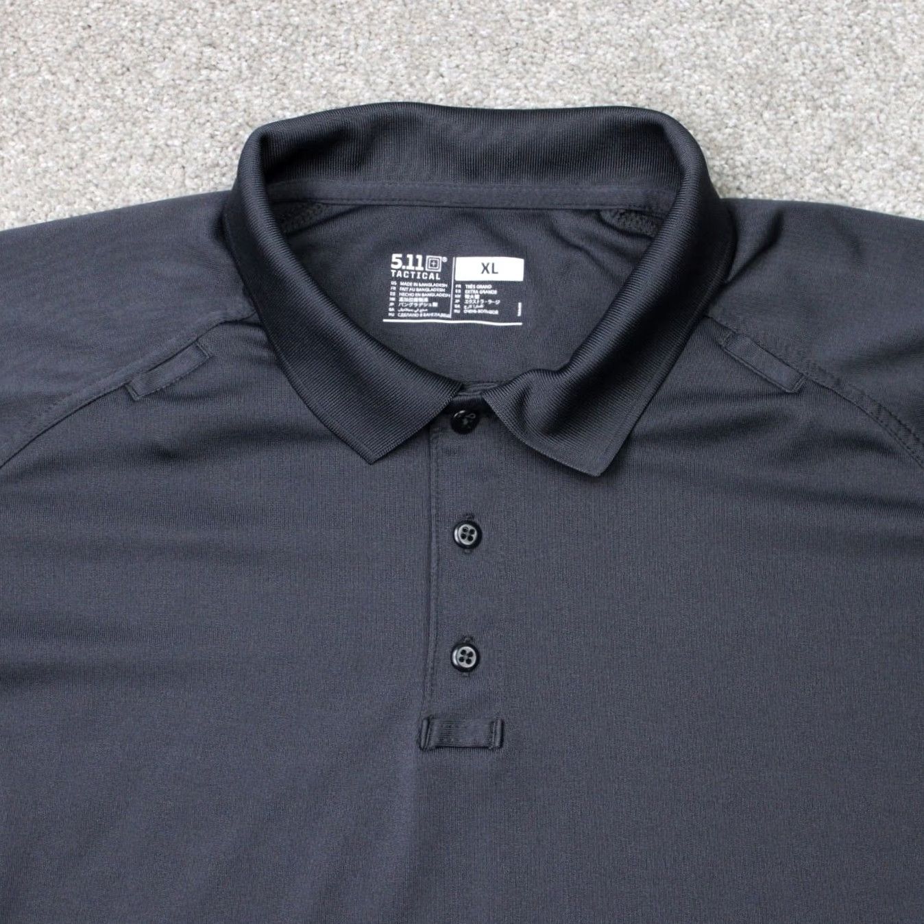 Vintage 5.11 Tactical Polo Shirt Mens XL Black Performance Short Sleeve Poly Pullover Size US XL / EU 56 / 4 - 3 Thumbnail
