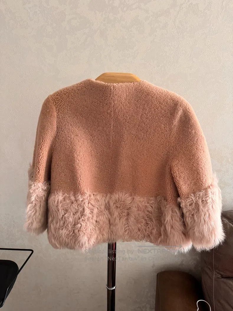 Valentino Valentino A short coat with nude pink fur Size S / US 4 / IT 40 - 2 Thumbnail