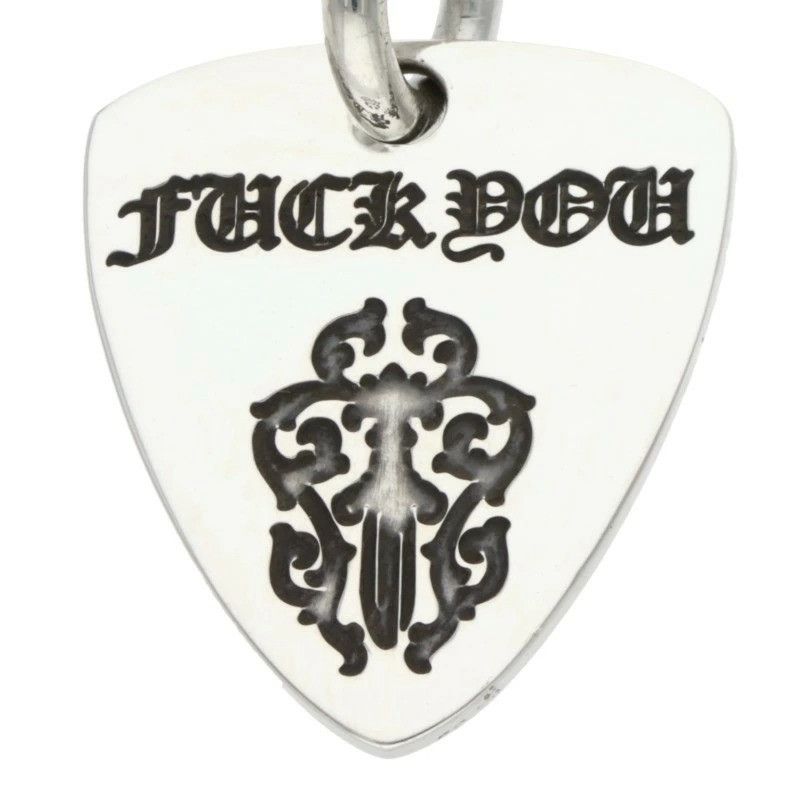 Chrome Hearts Chrome hearts silver FUCK YOU guitar pick pendant Size ONE SIZE - 1 Thumbnail