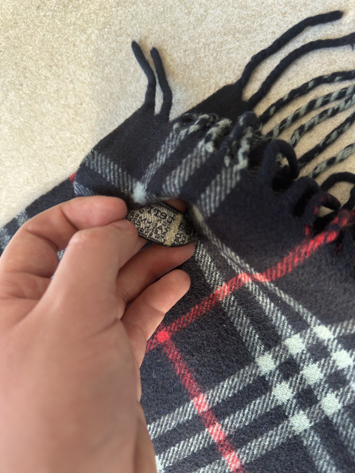 Burberry Burberry blue navy scarf Size ONE SIZE - 4 Thumbnail