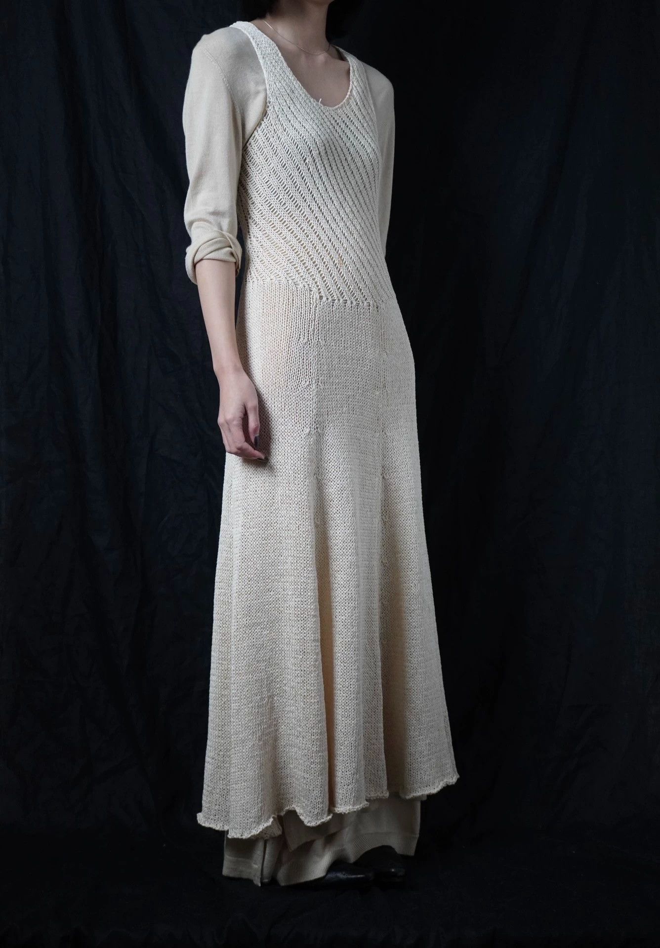 Yohji Yamamoto Yohji Yamamoto Y'S 1991ss Cotton Knit Vest Dress M Size M / US 6-8 / IT 42-44 - 2 Thumbnail