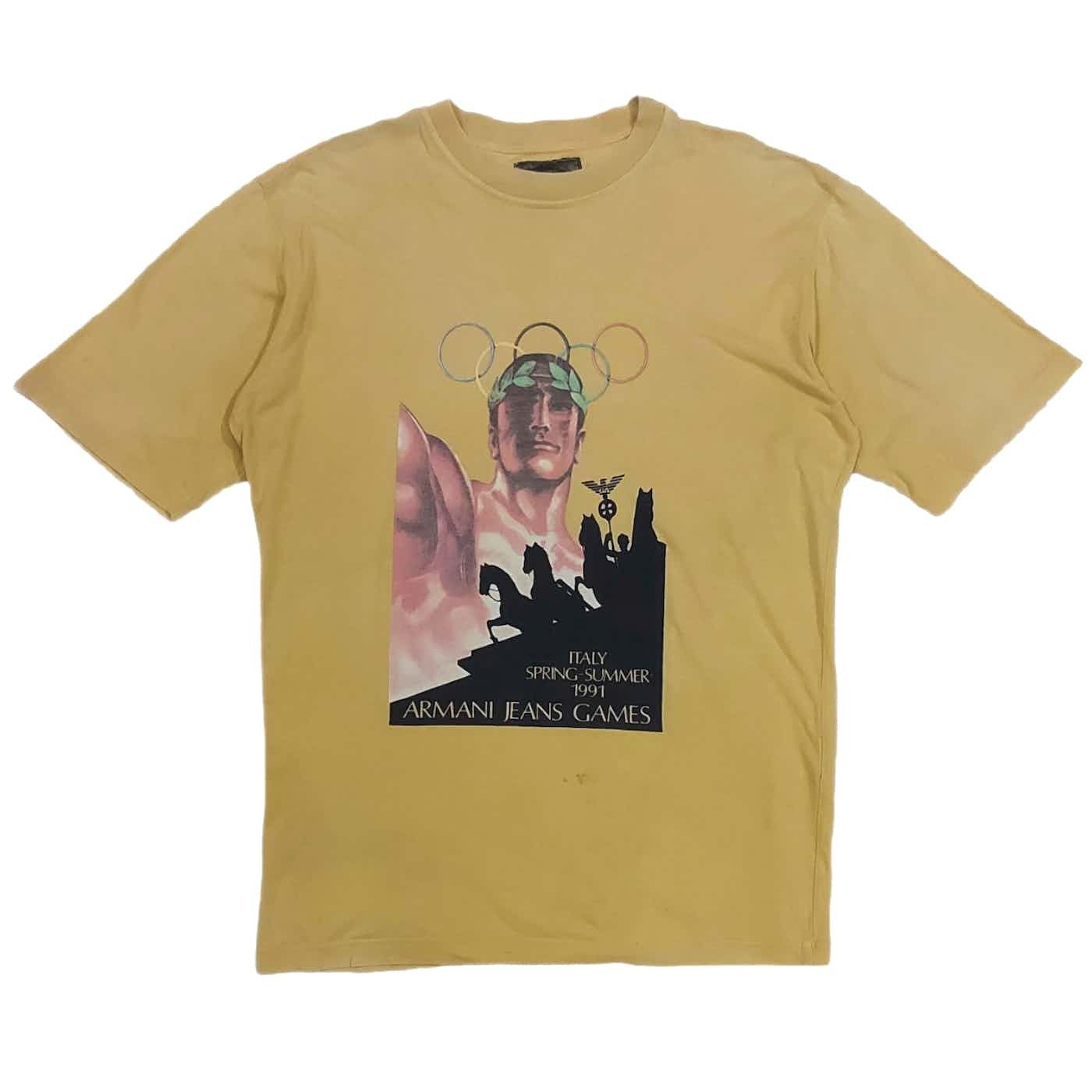 Armani Rare Vintage SS91 Armani Jeans Olympic Games Capsule Graphic Size US L / EU 52-54 / 3 - 1 Thumbnail