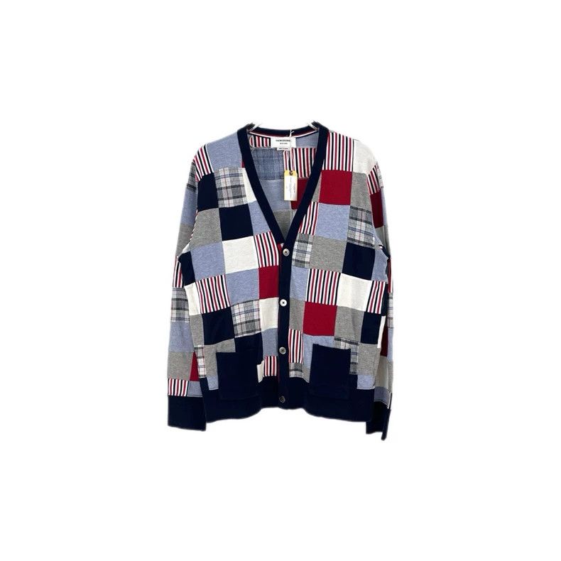 Thom Browne Thom Browne Size 3Check PATCH 4-button cardigan 3 2501-Next Size US L / EU 52-54 / 3 - 1 Thumbnail
