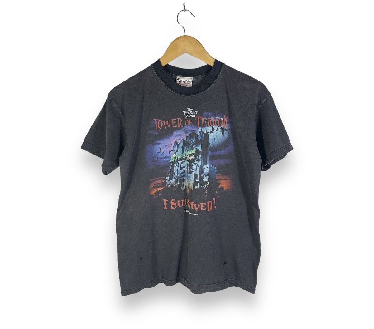 Disney × Vintage Vintage Disney Twilight Zone Tower Of Terror Distressed Tees Size US M / EU 48-50 / 2 - 1 Thumbnail