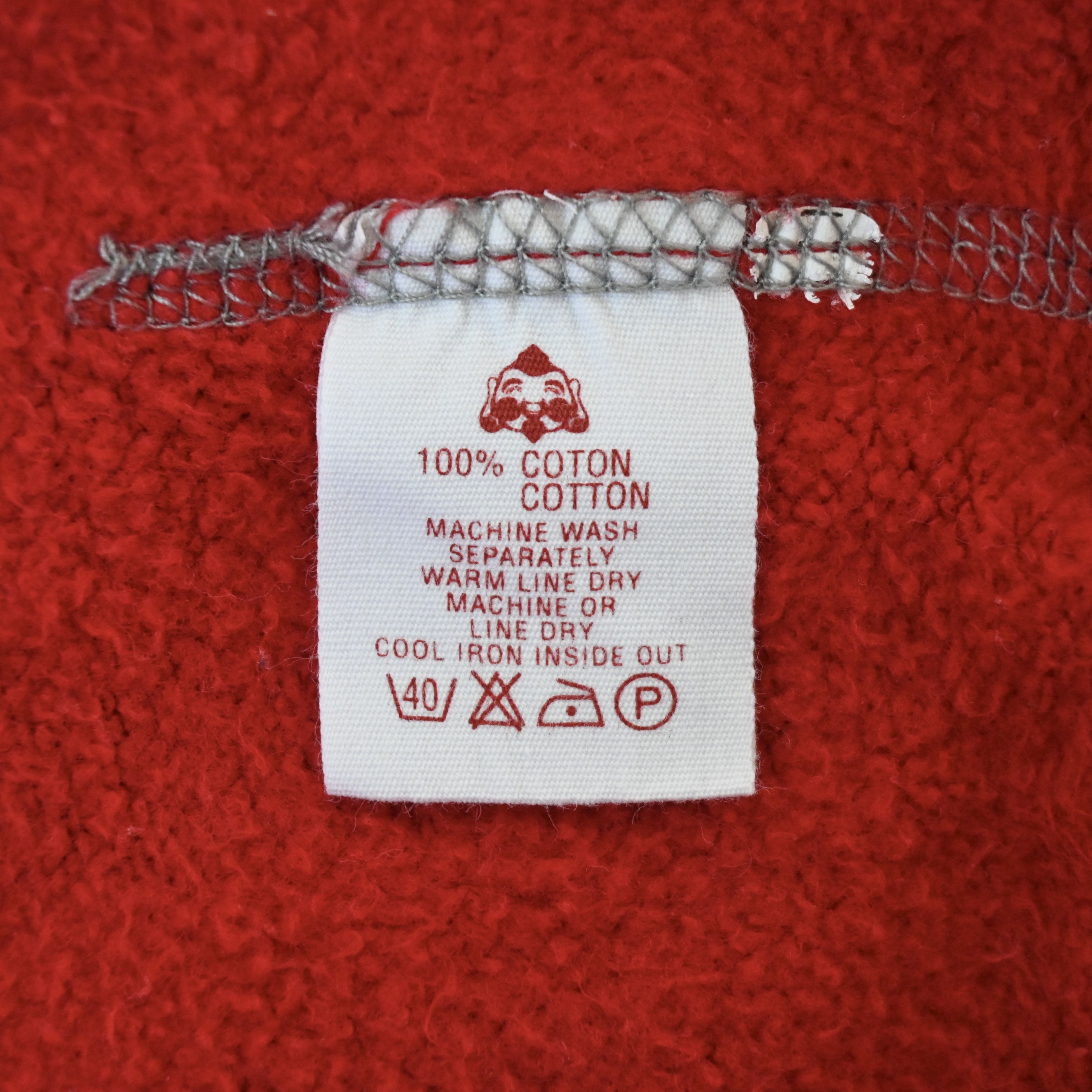 Evisu EVISU all cotton double-face crewneck sweatshirt red Size US L / EU 52-54 / 3 - 12 Thumbnail