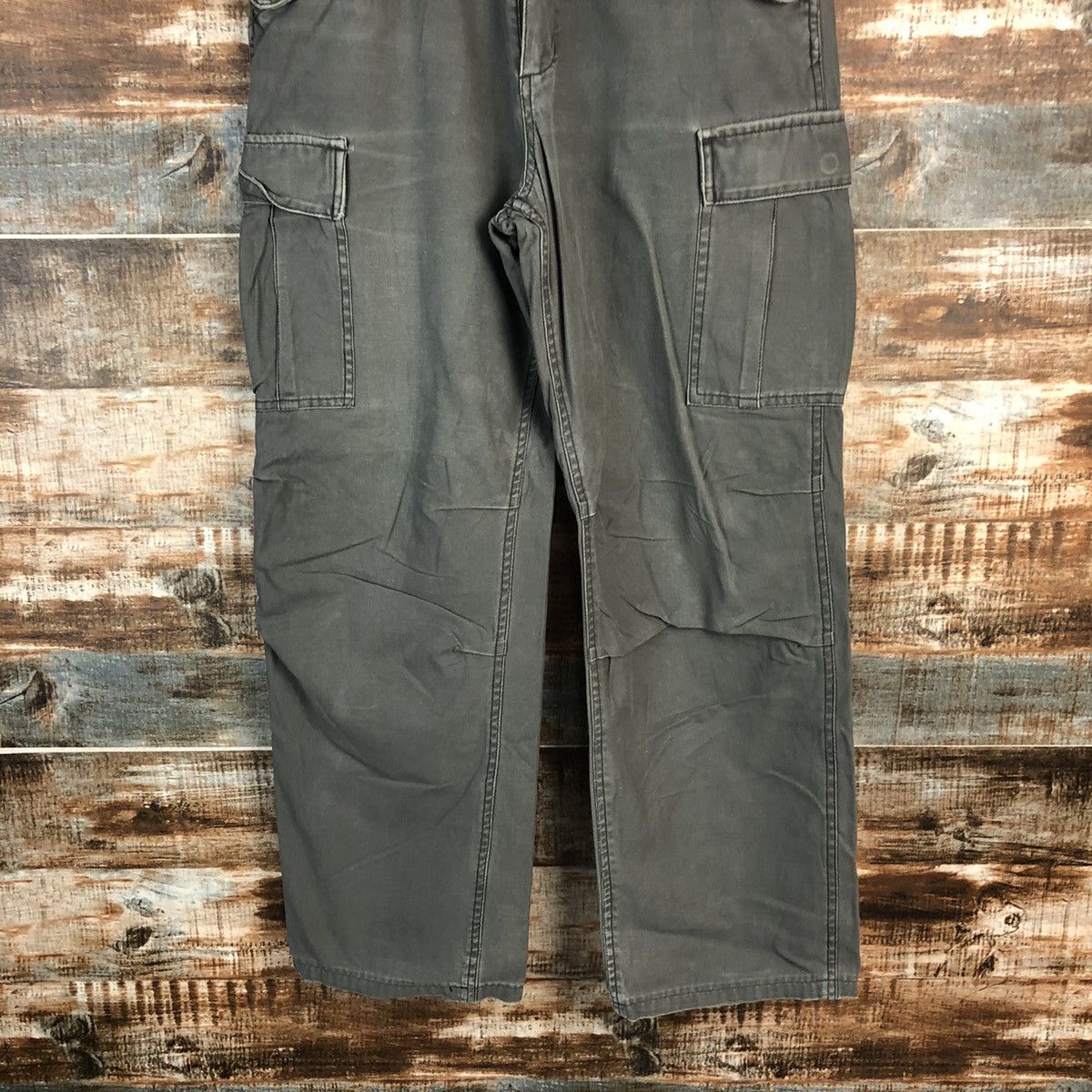 Japanese Brand DL Jungle Storm Green Cargo Multipocket Pants #C098 Size US 32 / EU 48 - 3 Thumbnail
