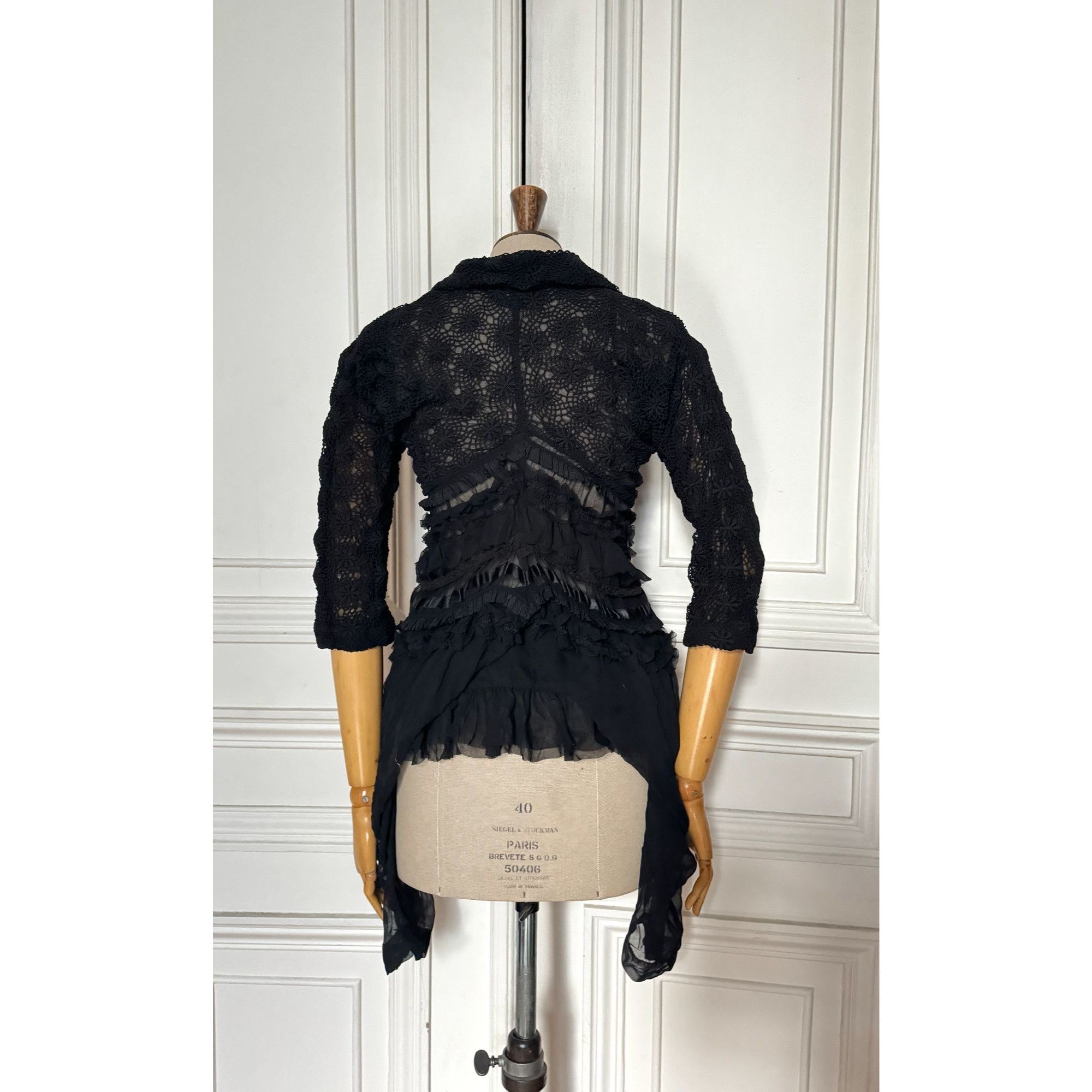 Comme des Garcons Comme des Garçons Autumn/Winter 2005 – Black Two-Way Lace Ja Size M / US 6-8 / IT 42-44 - 6 Thumbnail