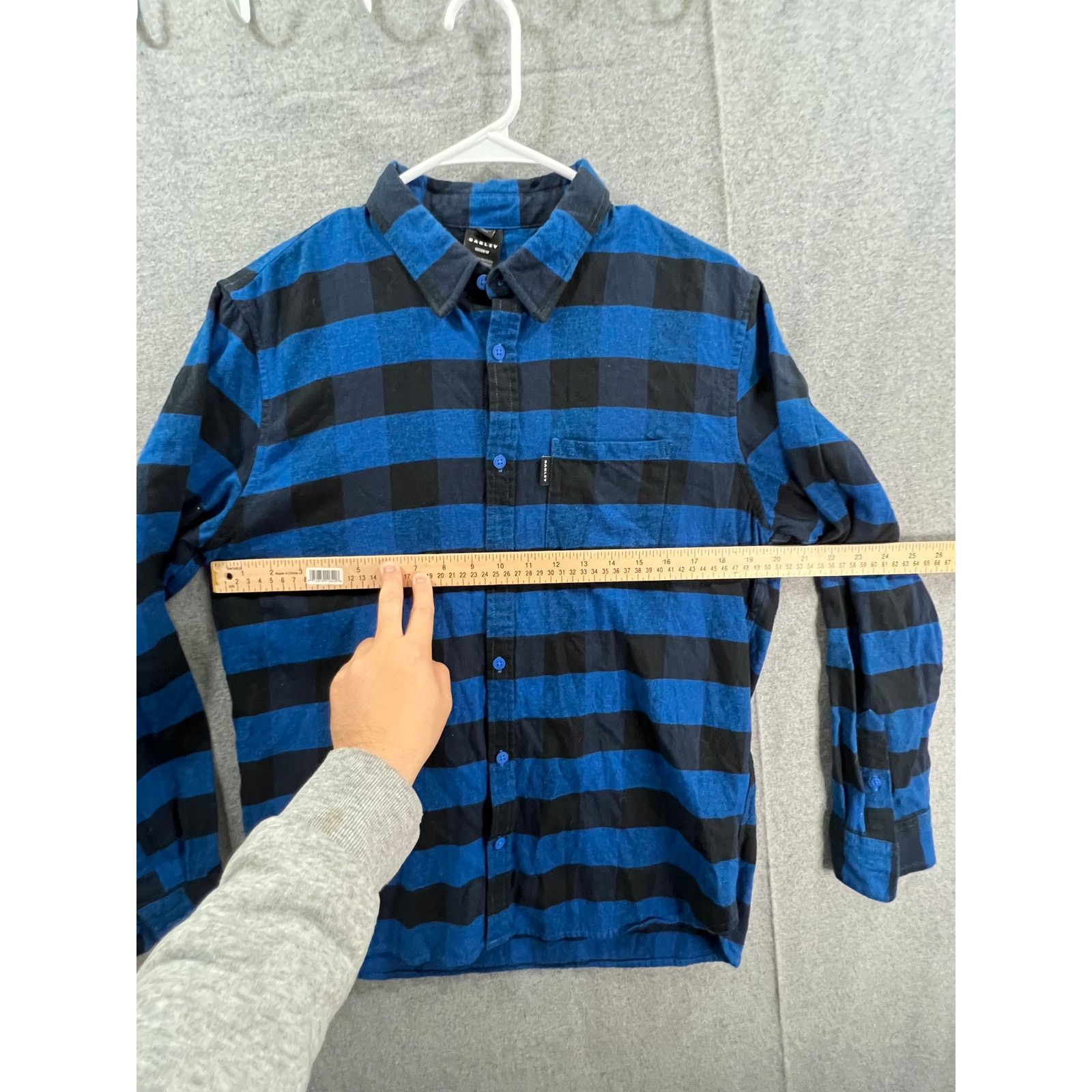 Oakley Oakley Shirt Adult Medium Checked Blue Black Button Up Size US M / EU 48-50 / 2 - 4 Thumbnail