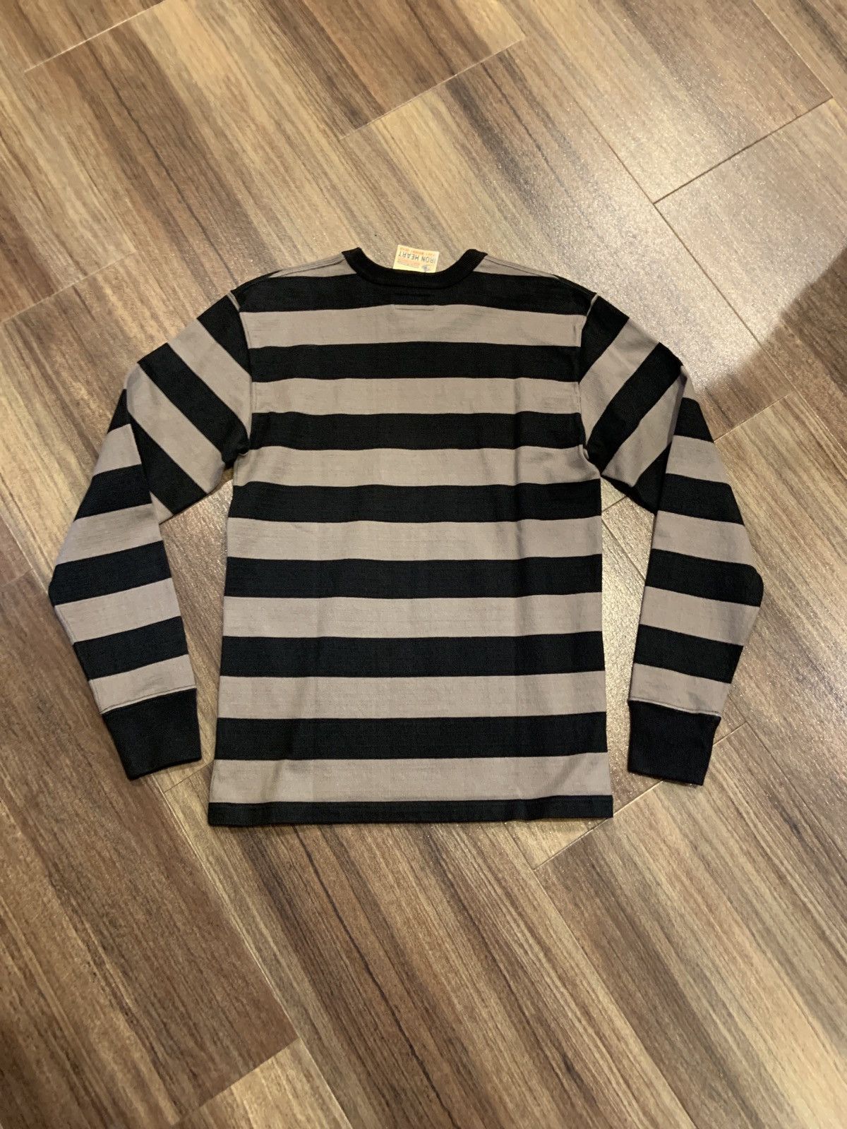 Iron Heart IHTB-01-GRY-BLK - 11oz Cotton Knit Long-Sleeve Sweater Size US M / EU 48-50 / 2 - 4 Thumbnail