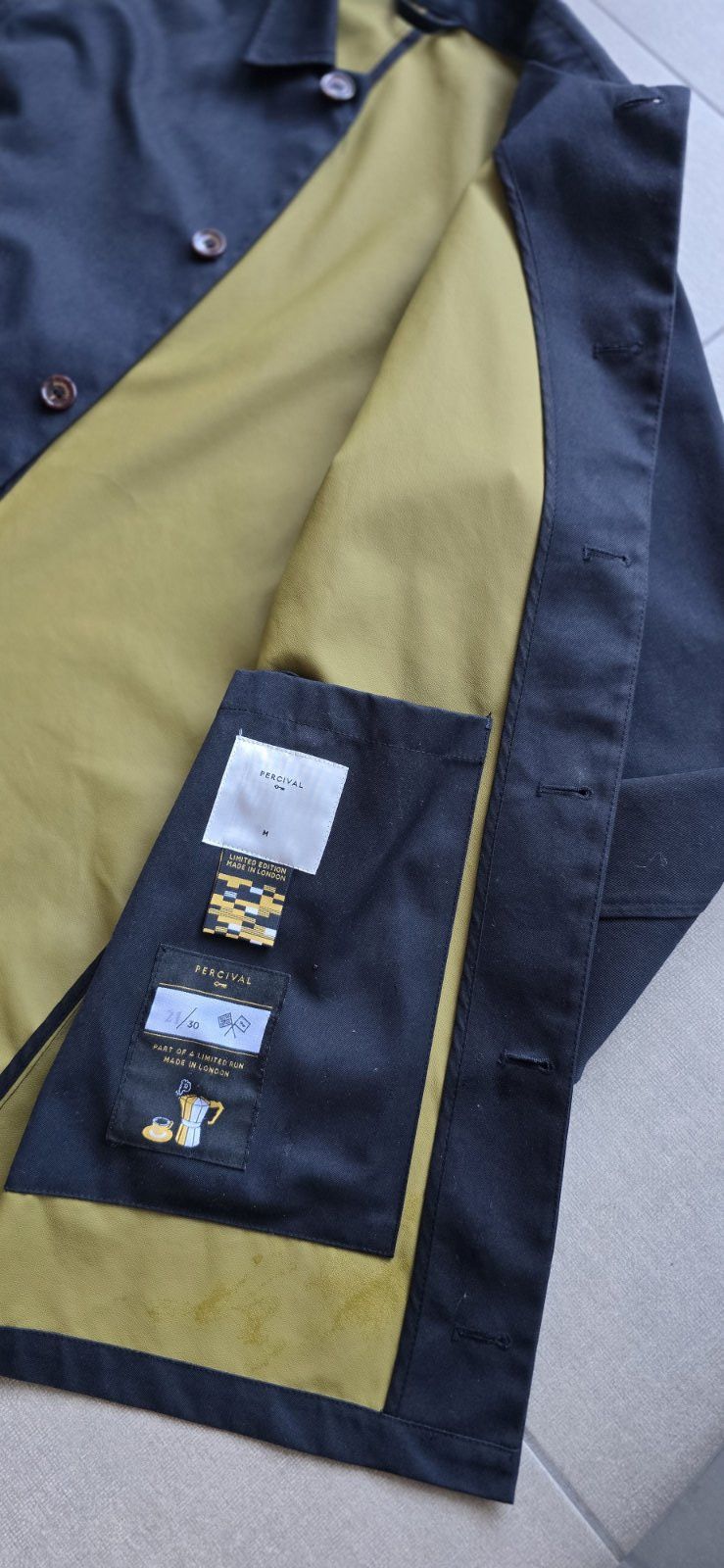 Percival PERCIVAL Waterproof Sherlock Blue Men Jacket Size- M Limited Size US M / EU 48-50 / 2 - 14 Thumbnail