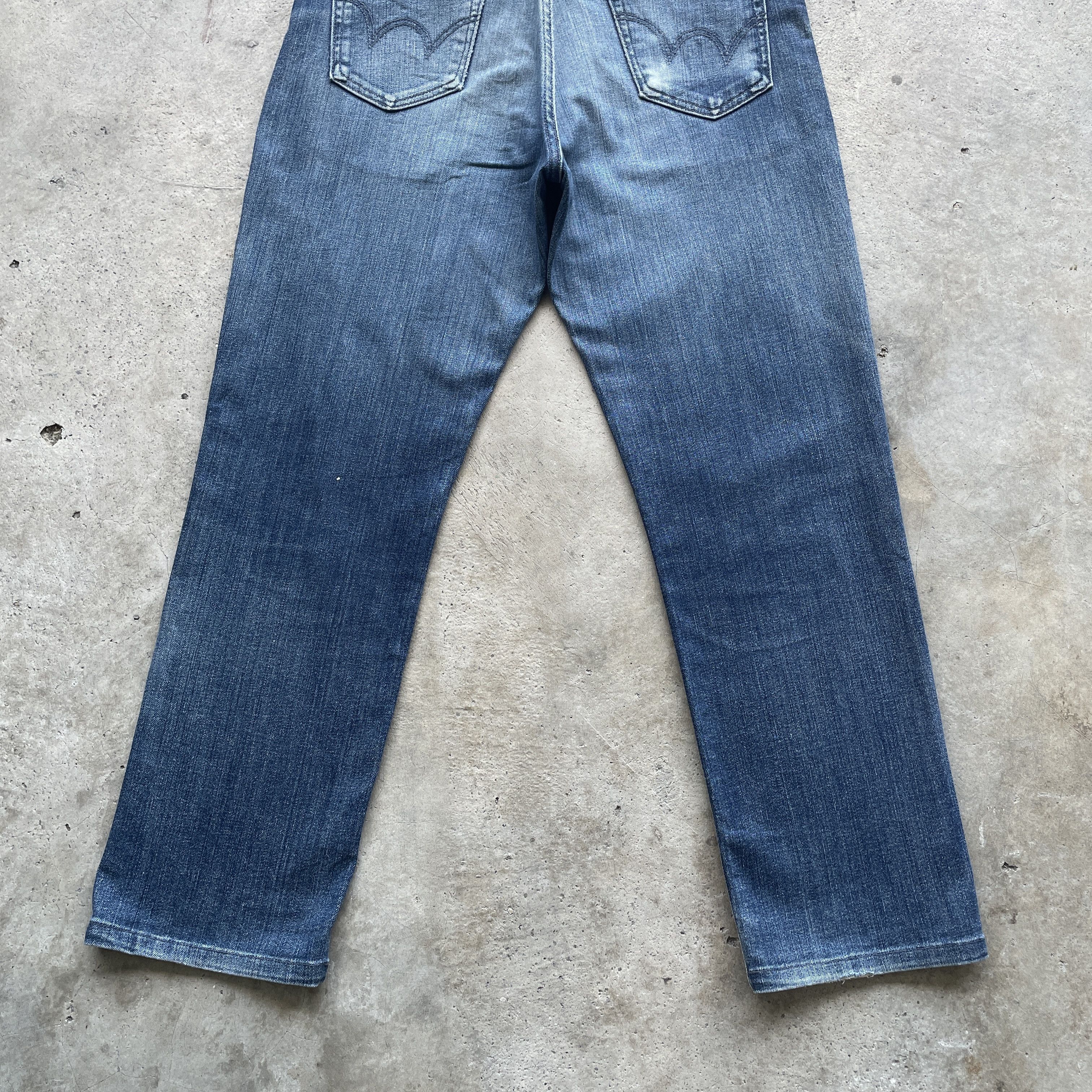 Japanese Brand VINTAGE EDWIN DISTRESSED JEANS FADED DENIM PANTS W29 Size US 29 - 10 Thumbnail