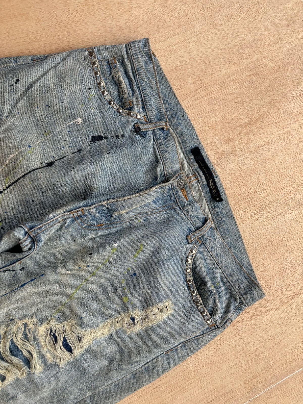If Six Was Nine Distressed Denim Schlussel Ifsixwasnine Lgb style Bootcut Size US 34 / EU 50 - 5 Thumbnail