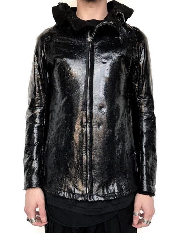 Boris Bidjan Saberi BBS Early Experimental J2 Paint Coated Leather Jacket M Size US M / EU 48-50 / 2 - 8 Thumbnail