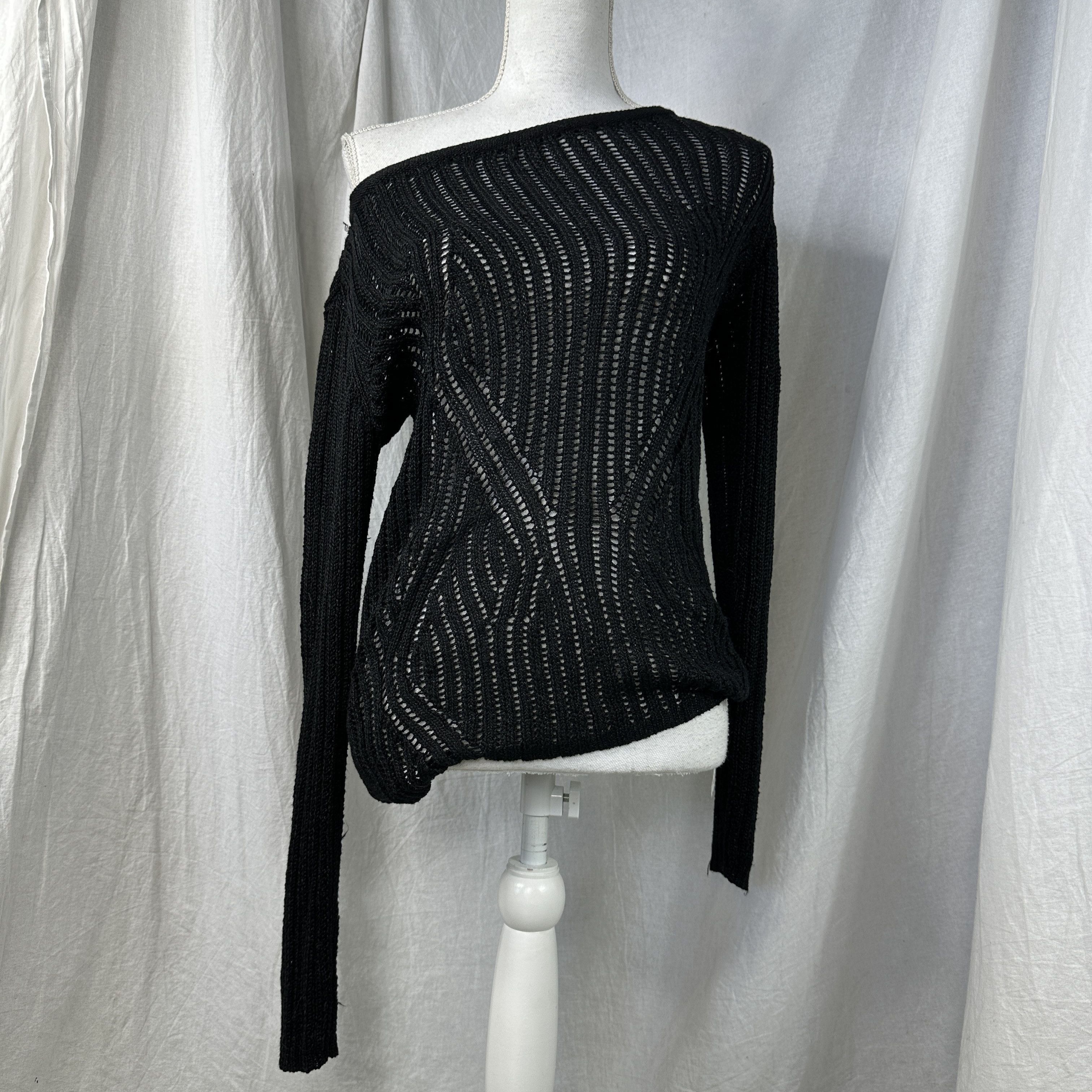 Vintage Vintage Avant Garde Opium Mesh Sweater 00s Size M / US 6-8 / IT 42-44 - 2 Thumbnail