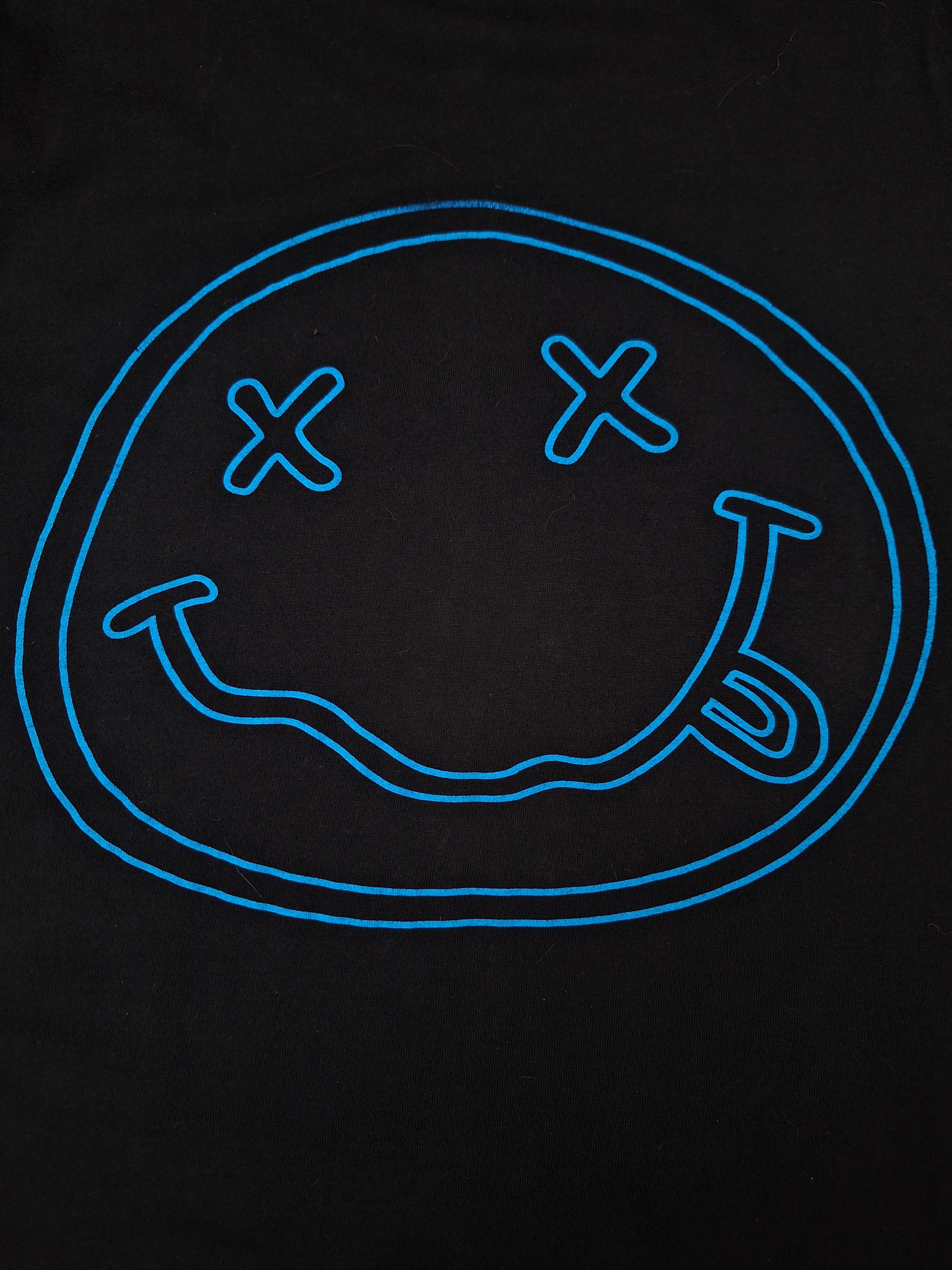 Japanese Brand 🔥RARE🔥Nirvana smiley Kurt Cobain not nevermind album tee Size US L / EU 52-54 / 3 - 4 Thumbnail