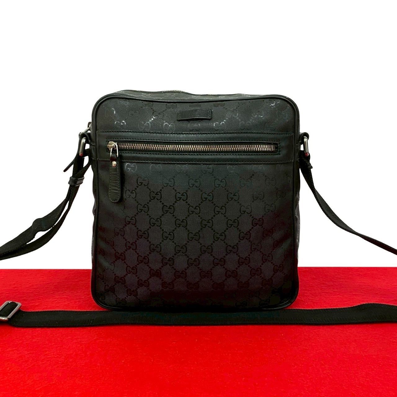 Gucci Gucci Gucci GG Logo Imprime Leather Shoulder Bag Leather Crossbody Bag 26229 DUTY FREE for USA Size ONE SIZE - 1 Thumbnail