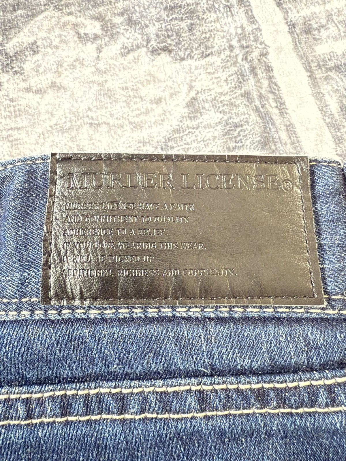 Hysteric Glamour Murder License Japan Tornado Stacked Skinny Jeans Size US 28 / EU 44 - 20 Thumbnail