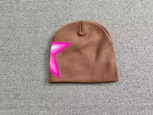 Japanese Brand Super Star Graphic No Cuff Beanie Hat Brown Size ONE SIZE - 3 Thumbnail