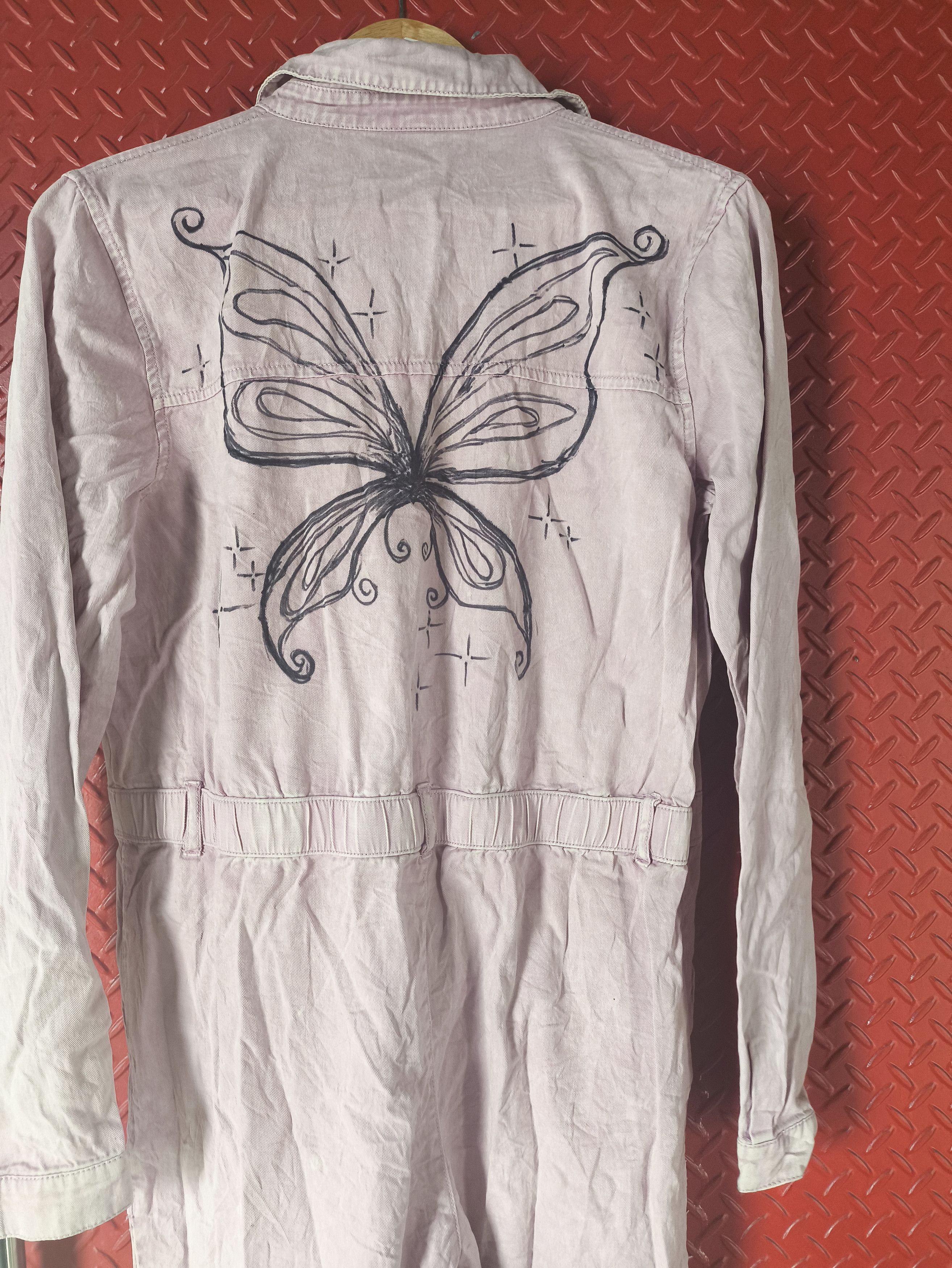 Other Vintage overall Heart butterfly Size 23" - 5 Thumbnail