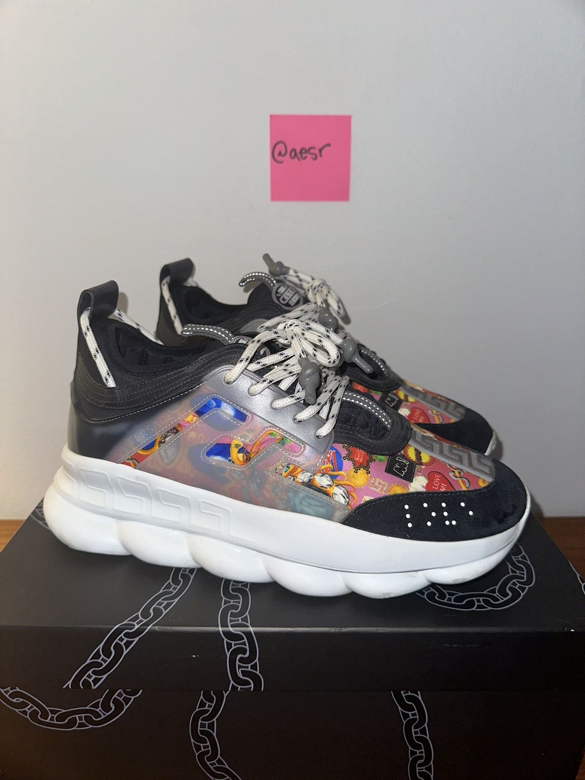 Versace Versace Chain Reaction Navy Multi Size US 10.5 / EU 43-44 - 1 Thumbnail