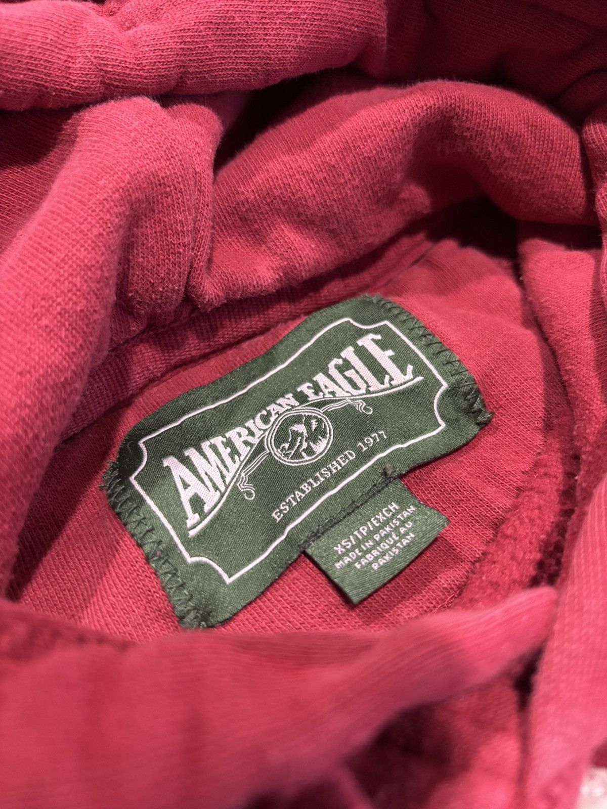 American Eagle Outfitters American Eagle Vintage Red Hoodie Size US XS / EU 42 / 0 - 3 Thumbnail