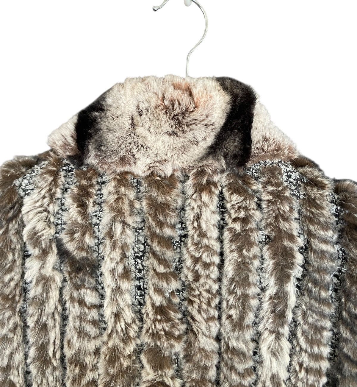 Balmain Very Rare Vintage Balmain 100% Silk Rabbit Fur Parka 1990s Size US L / EU 52-54 / 3 - 5 Thumbnail