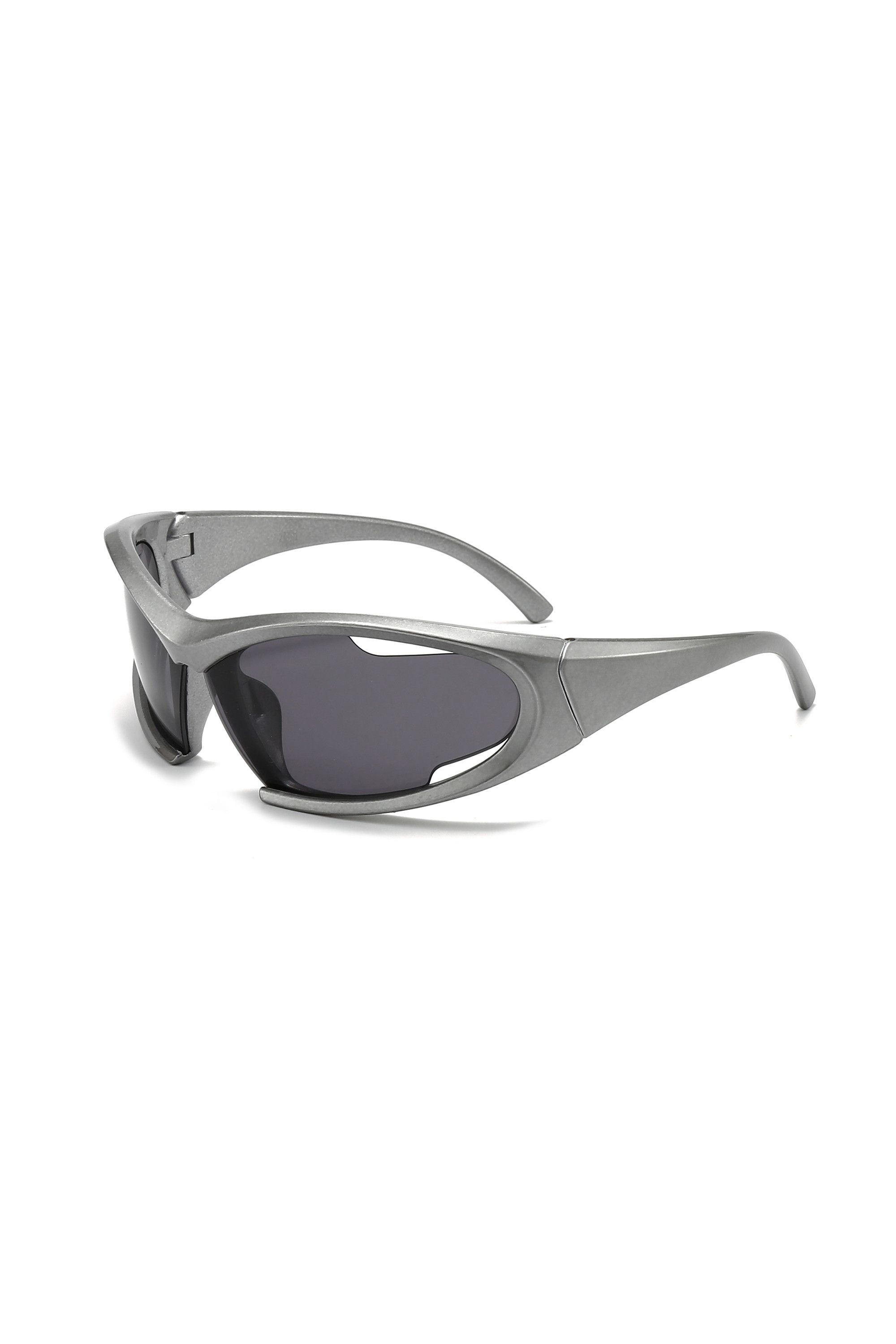Japanese Brand Y2k Avant Garde Futuristic Gunmetal Gray Sunglasses OS Size ONE SIZE - 1 Thumbnail