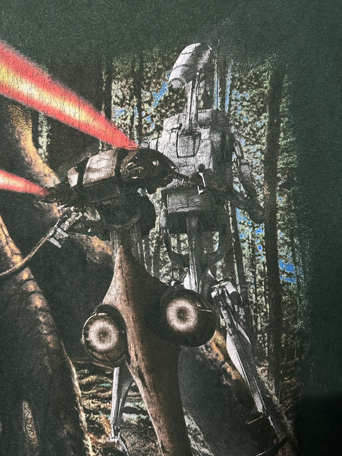 Star Wars Vintage 90s Star Wars Episode 1 Mirror Printed Faded Tee Size US XL / EU 56 / 4 - 5 Thumbnail