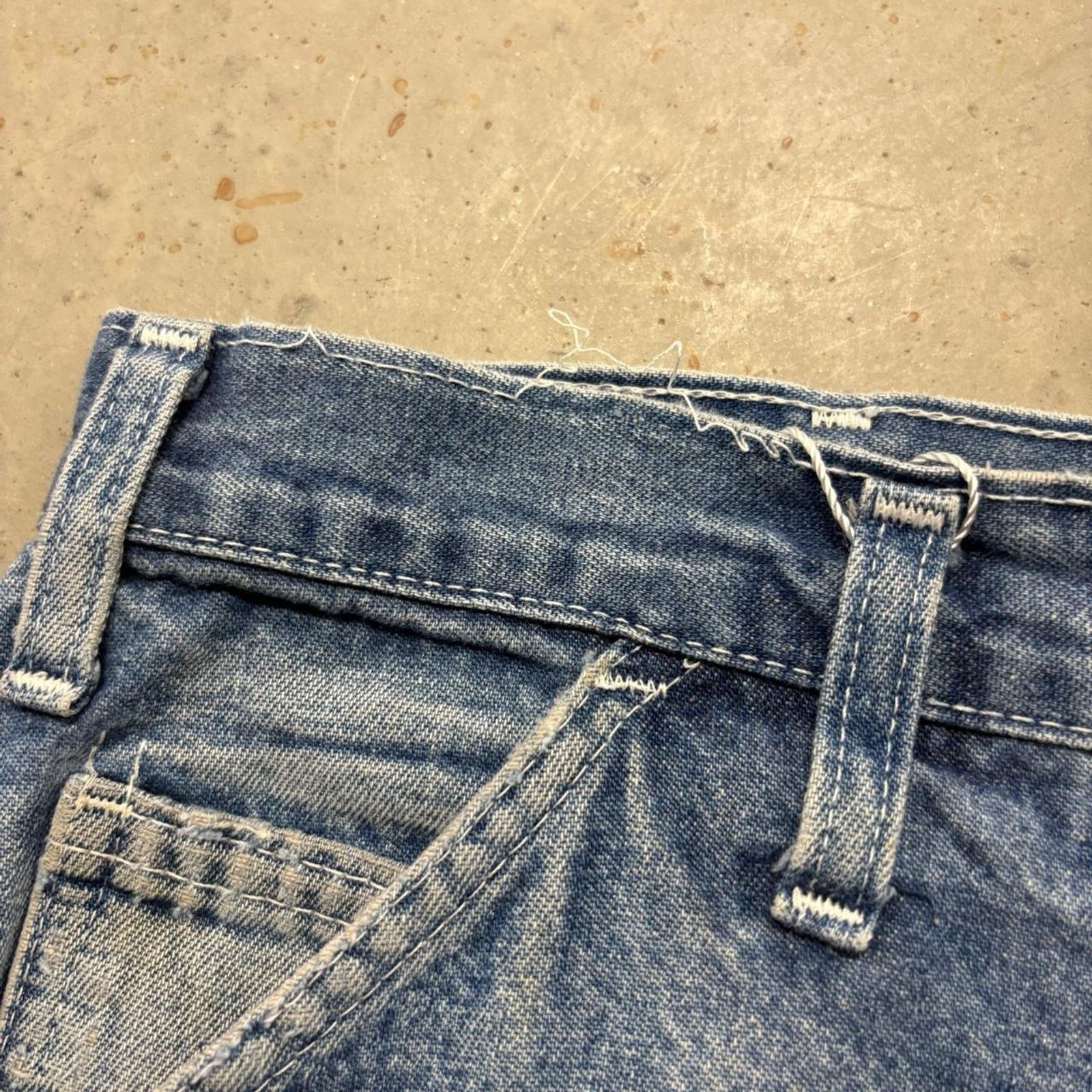 Dickies × Vintage Crazy Vintage 90s Dickies Carpenter Workwear Denim Jeans Size US 36 / EU 52 - 8 Thumbnail