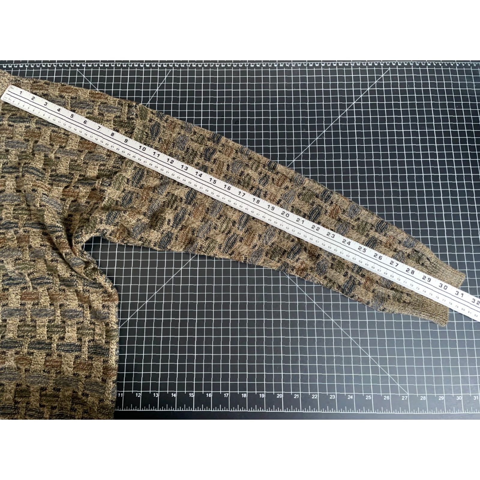 Haggar Haggar Sweater Knit Crewneck Textured Check 90s Dad Style Large Brown Green Size US L / EU 52-54 / 3 - 7 Thumbnail