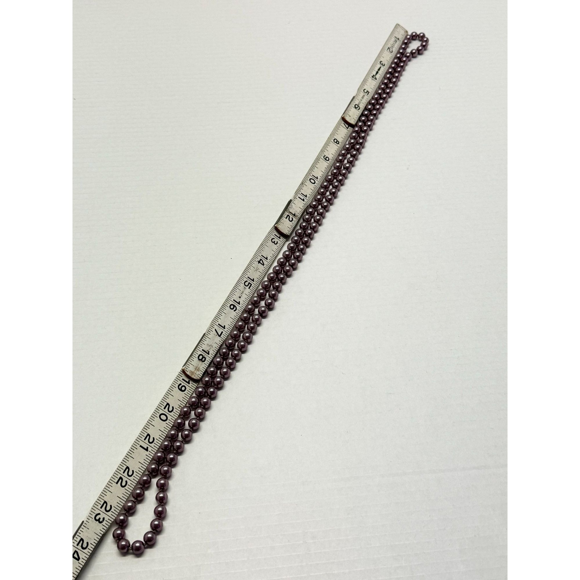 Vintage Vintage faux pearl purple beaded necklace Size ONE SIZE - 4 Thumbnail