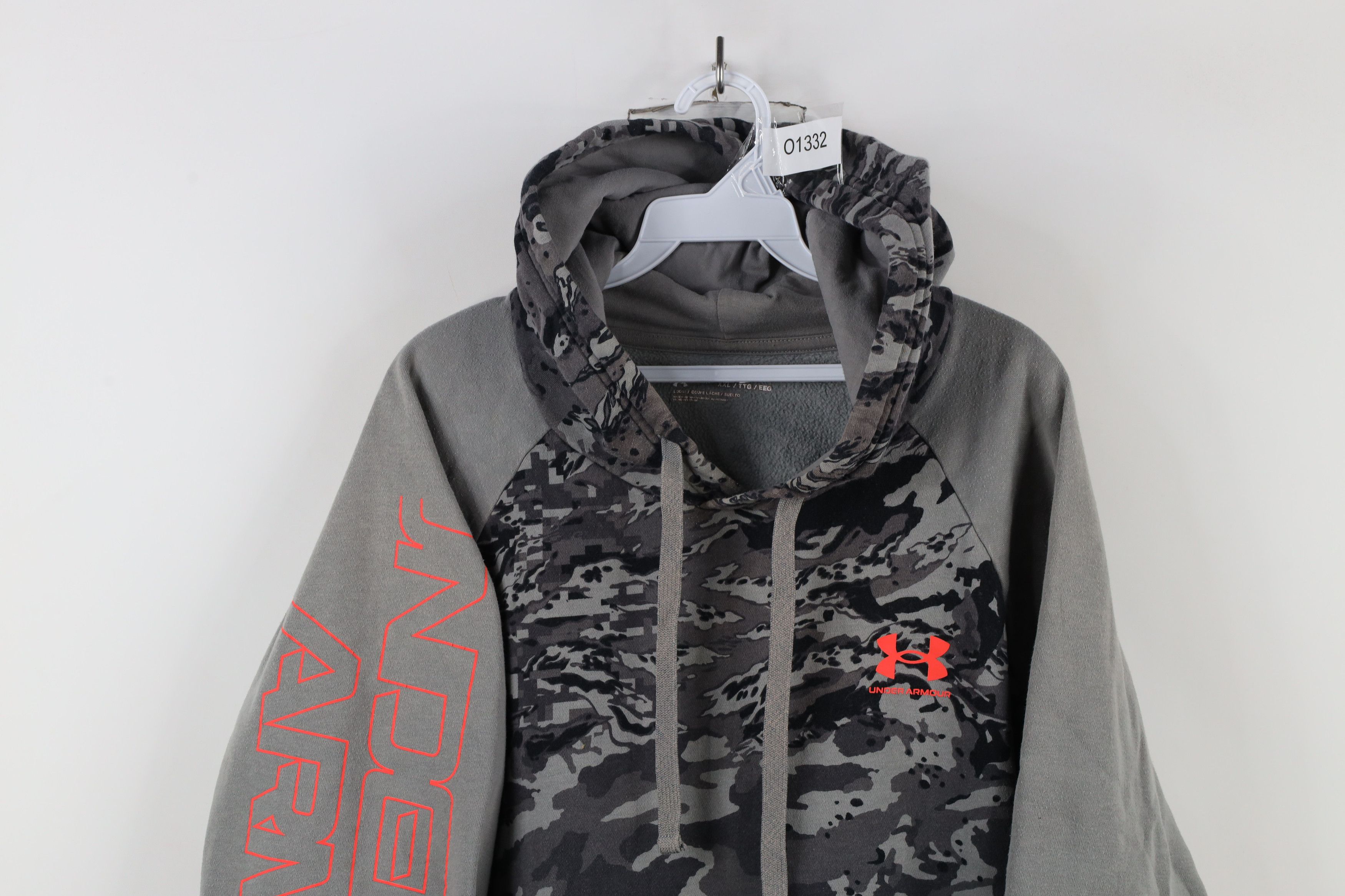 Under Armour × Vintage Under Armour Distressed Spell Camouflage Hoodie Sweatshirt Size US XXL / EU 58 / 5 - 2 Thumbnail