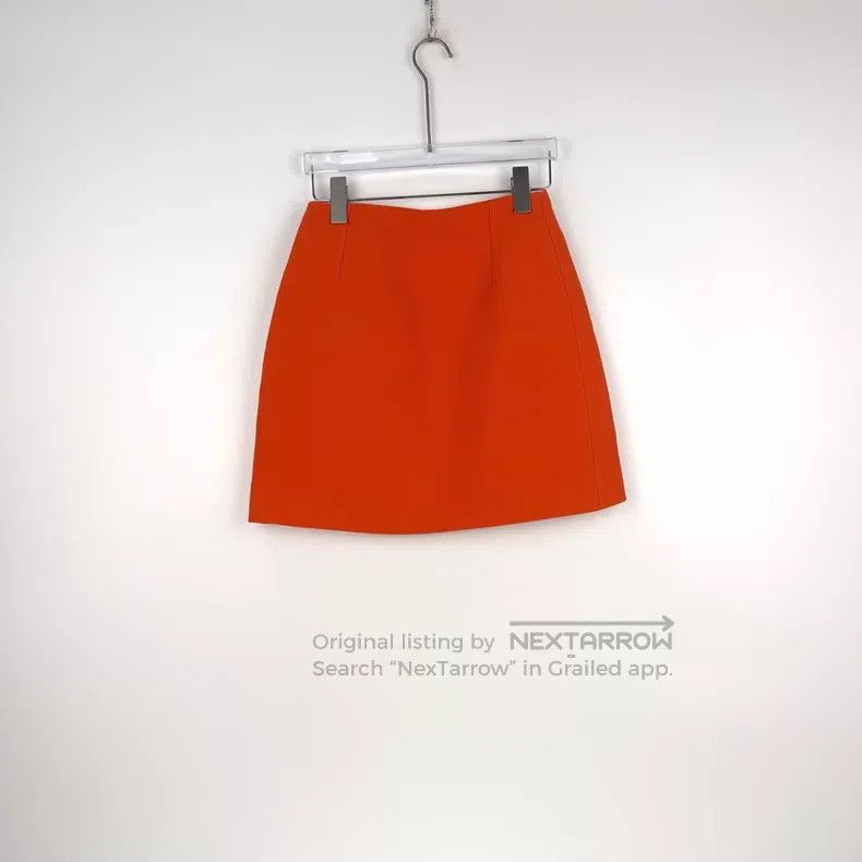 Dior Dior Orange wool mulberry silk short skirt Size 24" / US 00 / IT 34 - 4 Thumbnail