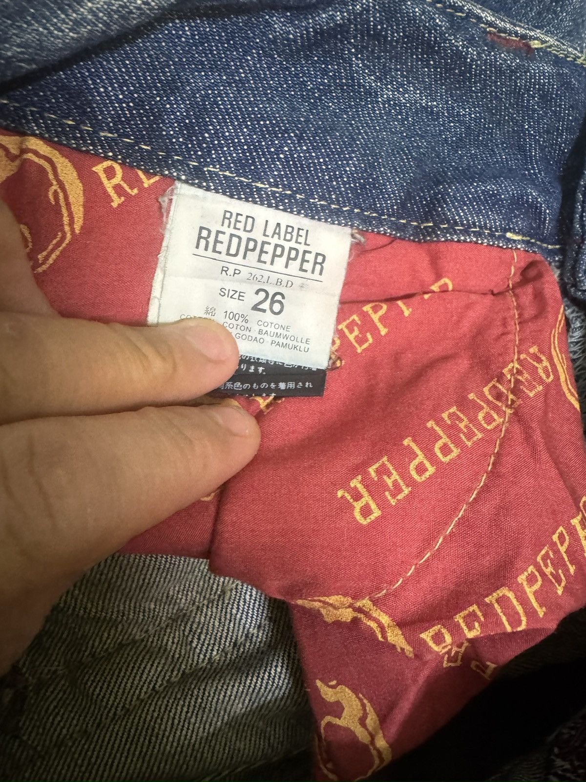 Ed Hardy Y2K Red Pepper Embroidery Mud Wash Finish Flared Jeans Size US 28 / EU 44 - 12 Thumbnail
