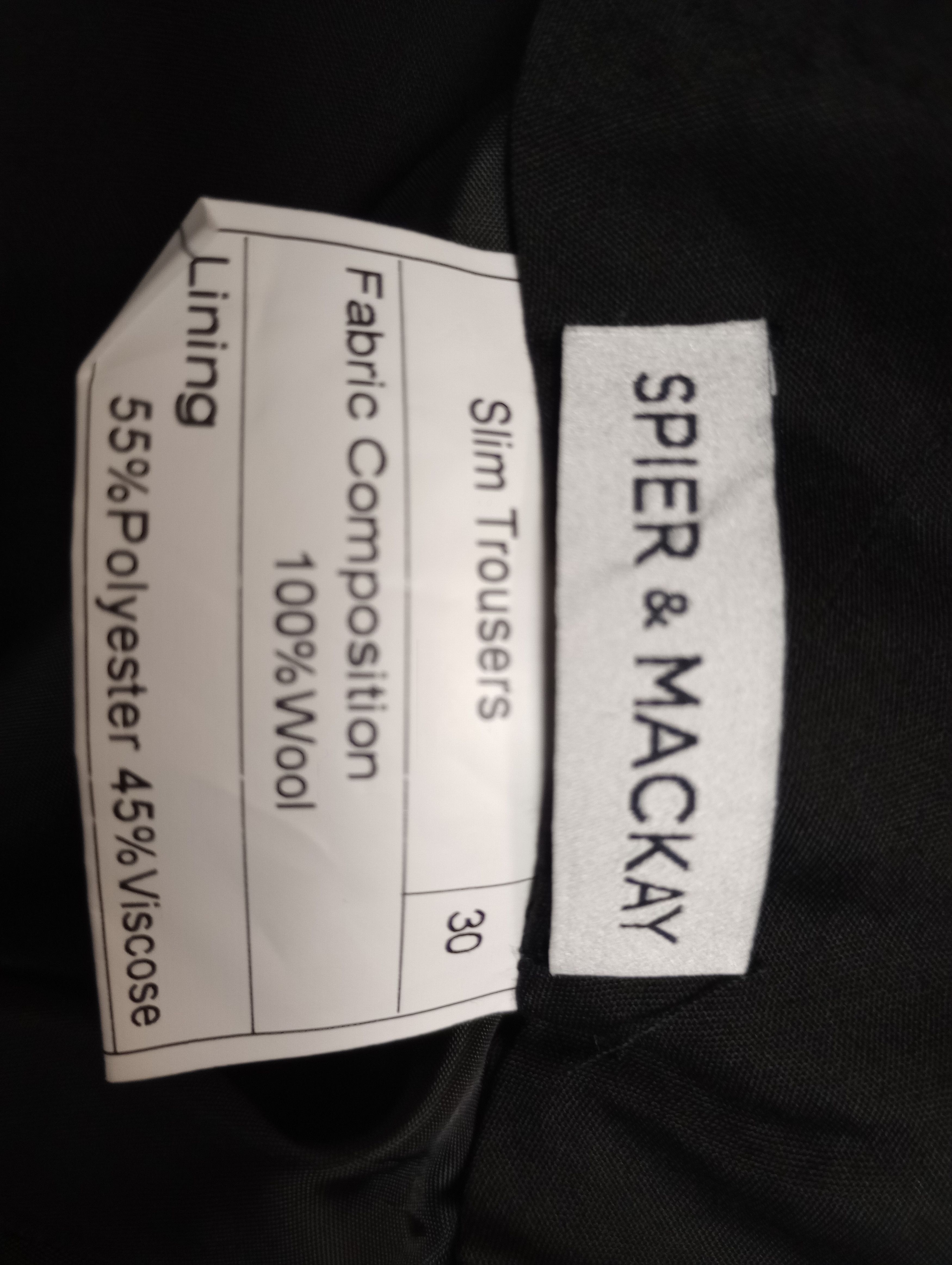 Spier & Mackay Spier And Mackay Slim Trouser W30 - Navy Size 36R - 8 Thumbnail
