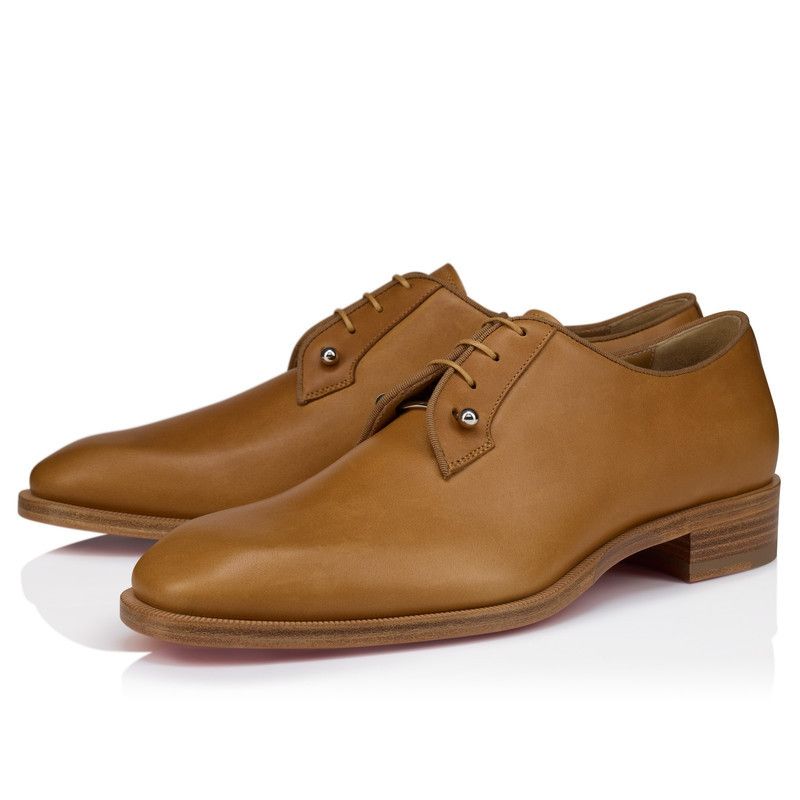 Christian Louboutin os11x0526 Chambeliss Derby Shoes in Terra Brown Size US 8 / EU 41 - 2 Thumbnail