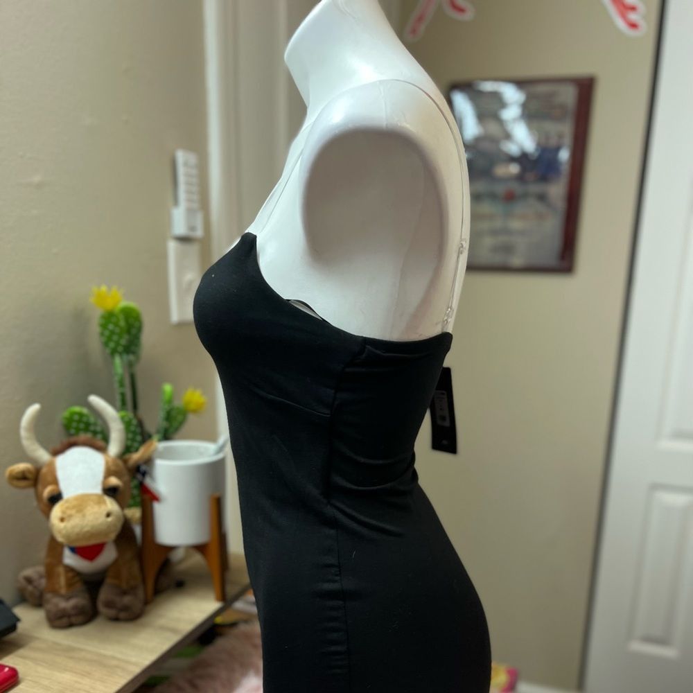 Other Fashion Nova Black Bodycon Mini Dress Size Small Spaghetti S Size S / US 4 / IT 40 - 5 Thumbnail