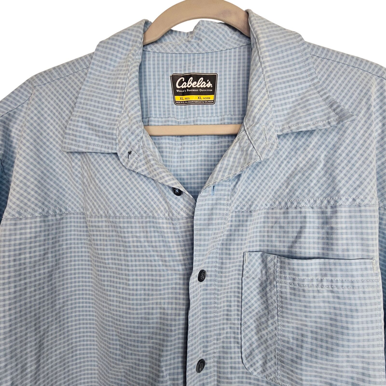 Cabelas Cabelas Mens Gingham Button Shirt Size XL Gorpcore Hiking Size US XL / EU 56 / 4 - 2 Thumbnail