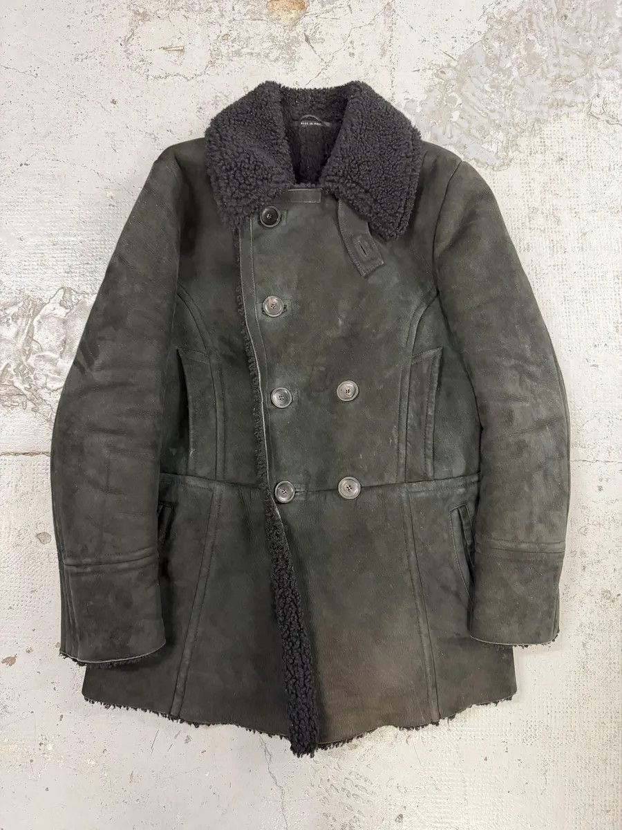 Gucci AW2004 Gucci Black Faded Shearling Leather Jacket by Tom Ford Size US L / EU 52-54 / 3 - 4 Thumbnail