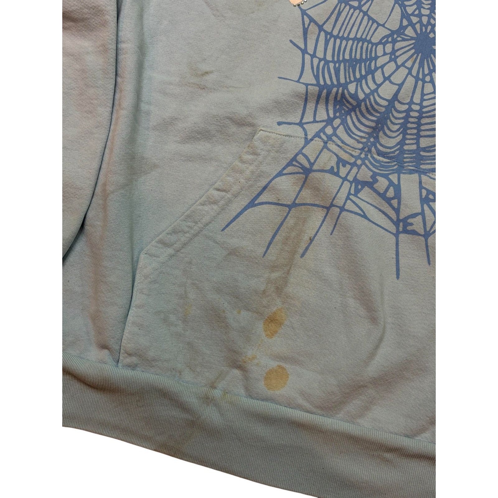 Other Sp5der Grey Blue Rhinestone Hoodie Size US XL / EU 56 / 4 - 2 Thumbnail