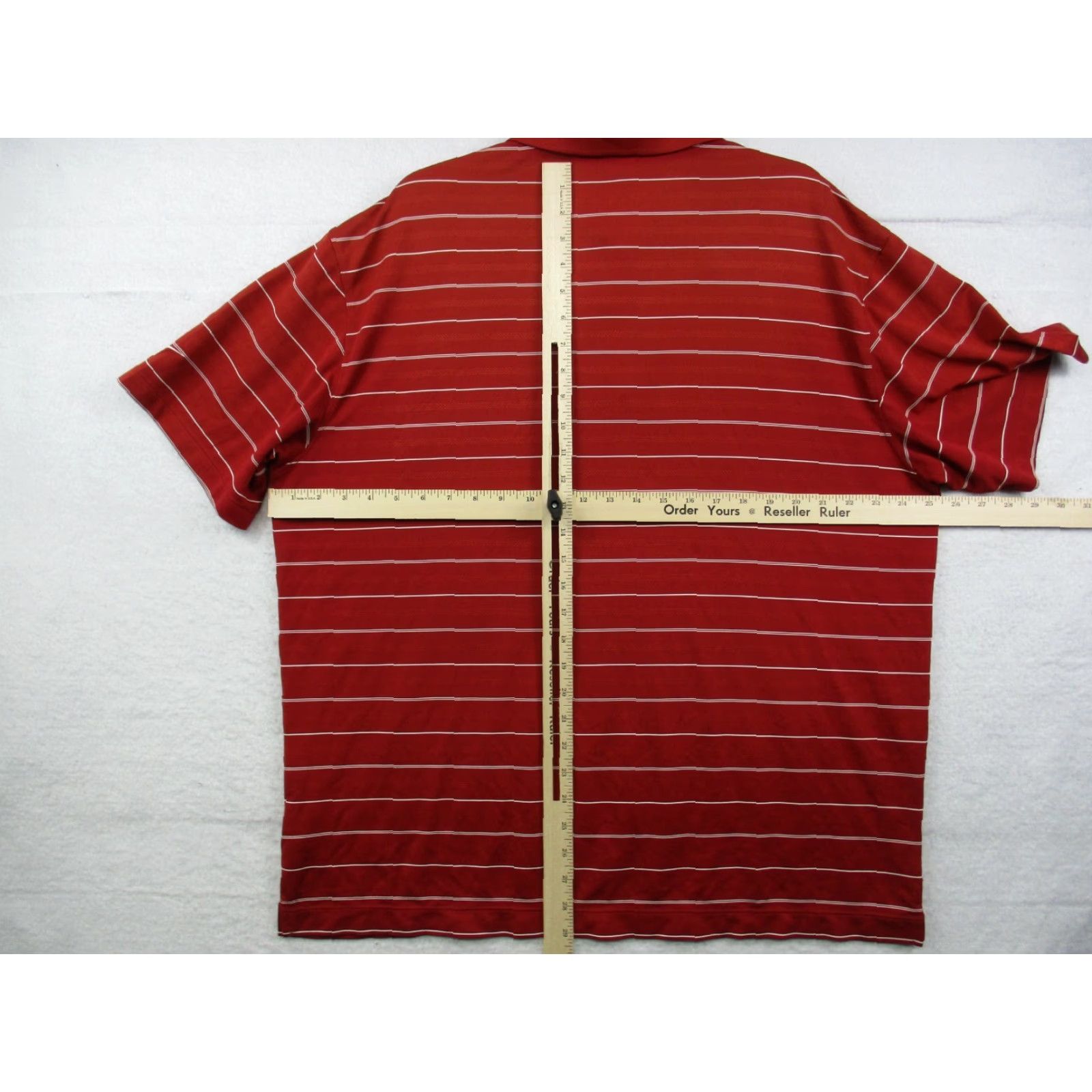 Nike Nike Golf Polo Shirt XL Mens Dri-Fit Red White Stripe Short Sleeve Size US XL / EU 56 / 4 - 5 Thumbnail