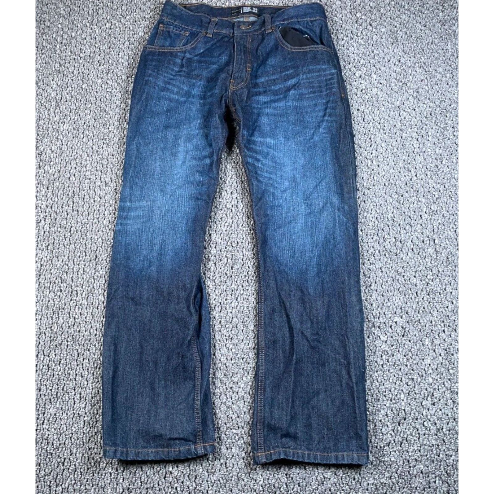 Rocawear VINTAGE Rocawear Straight Jeans Men 33 x 31 Dark Wash Hip Hop 90s Mens Jeans Regular Rise Mid Size US 33 - 2 Thumbnail