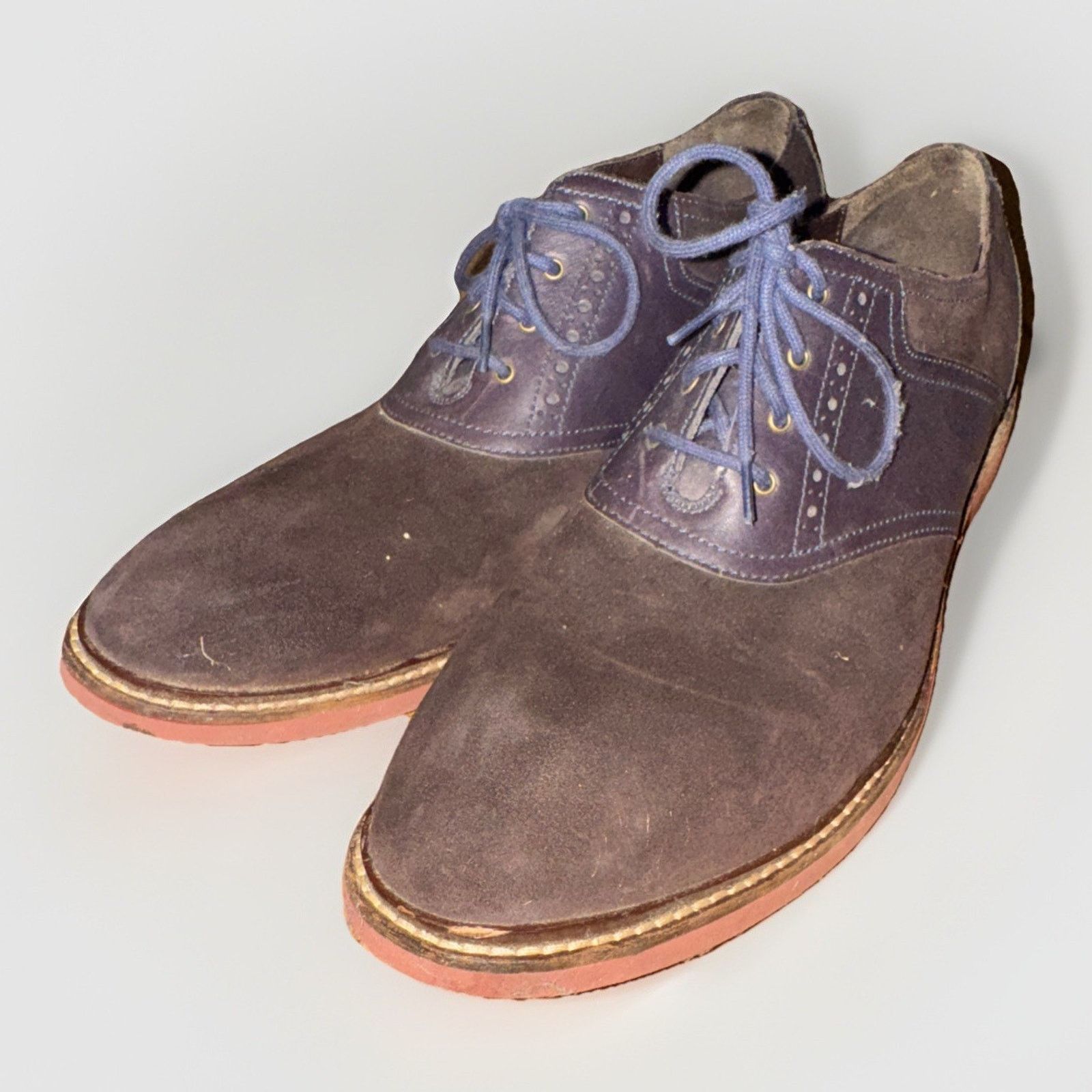 Cole Haan Cole Haan Men’s Suede Leather Oxford Dress Shoes Brown 10.5 Size US 10 / EU 43 - 1 Thumbnail