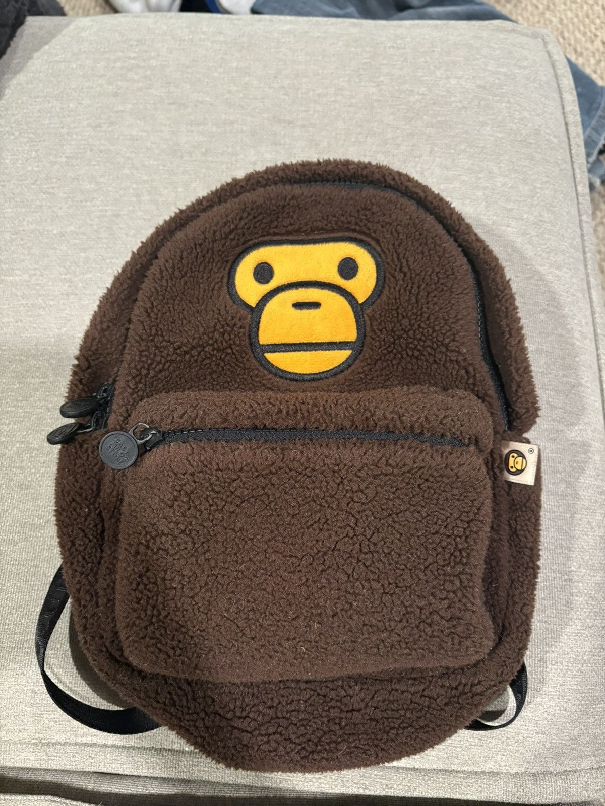 Bape Baby milo mini bape monkey backpack fuzzy | Grailed