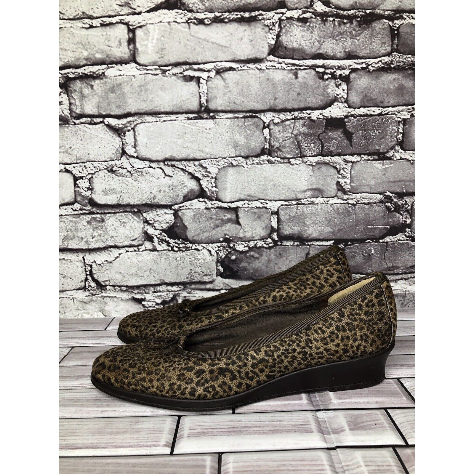 Other Munro American Leopard Print Synthetic Fabric Wedge Shoes Wo Size US 8 / IT 38 - 17 Thumbnail