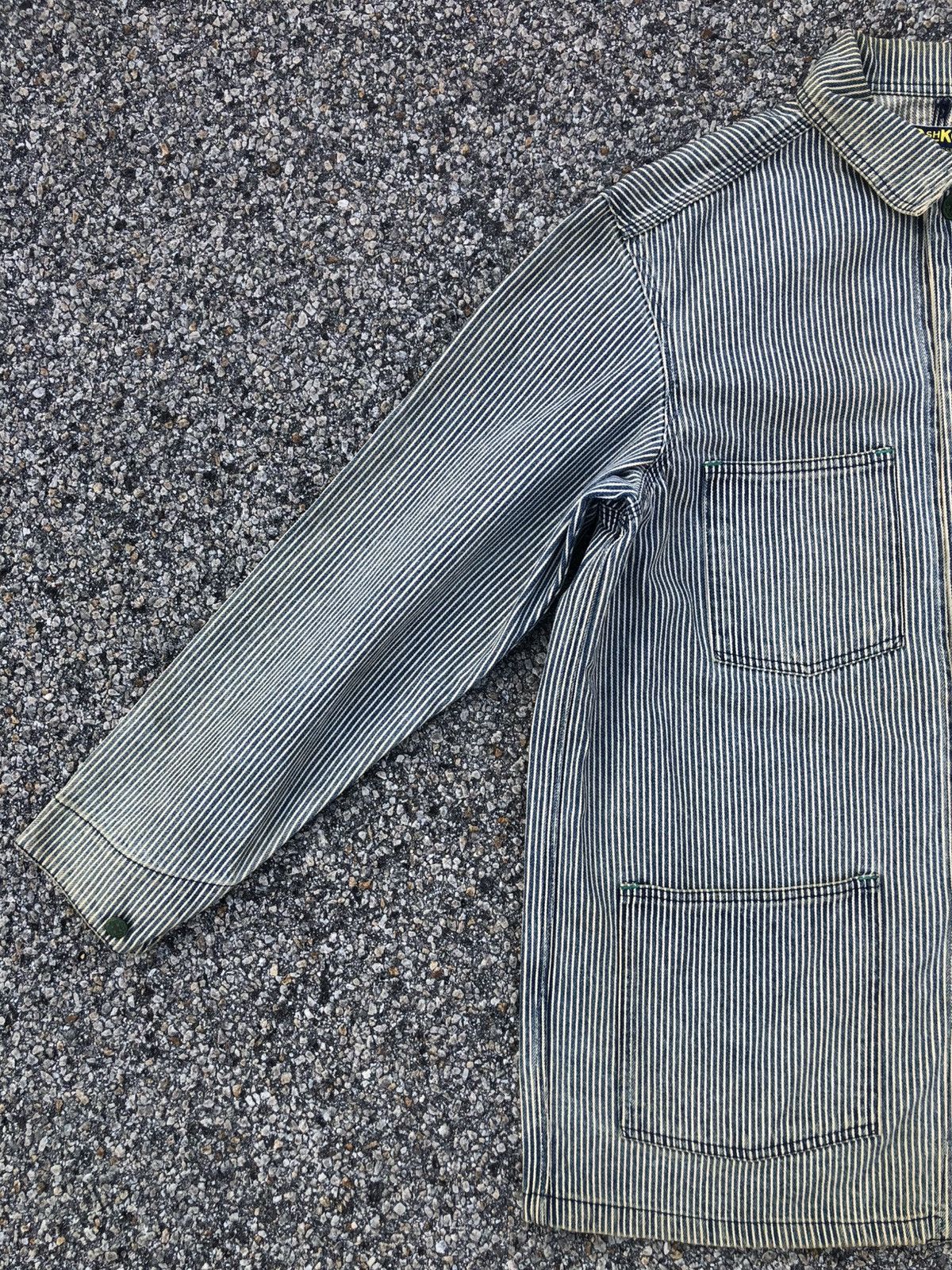 Vintage Oshkosh Chore Jacket Hickory Stripe Wabash, Men's (Size L) — image 3 of 6