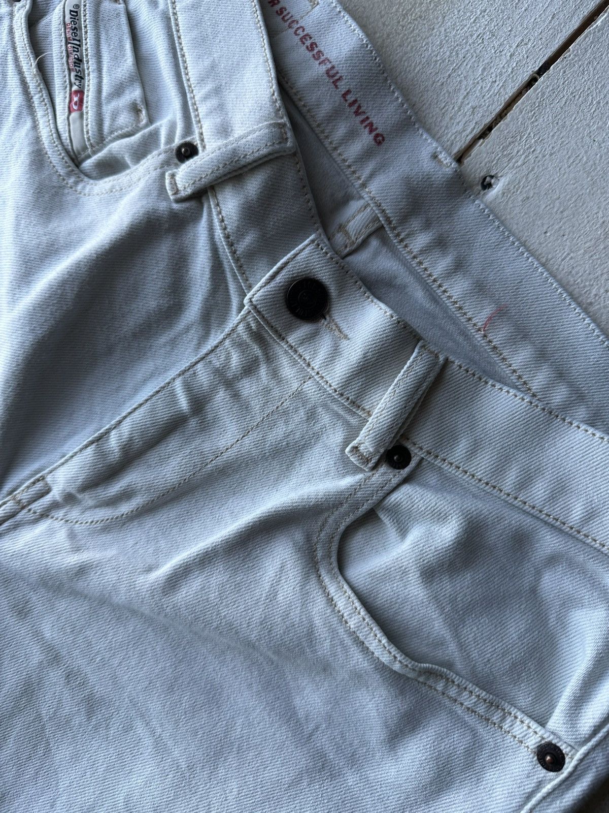 Diesel 🚨 RARE DIESEL MEN DENIM JEANS AVANT GARDE IFSIXWASNINE Y2K Size US 31 - 4 Thumbnail