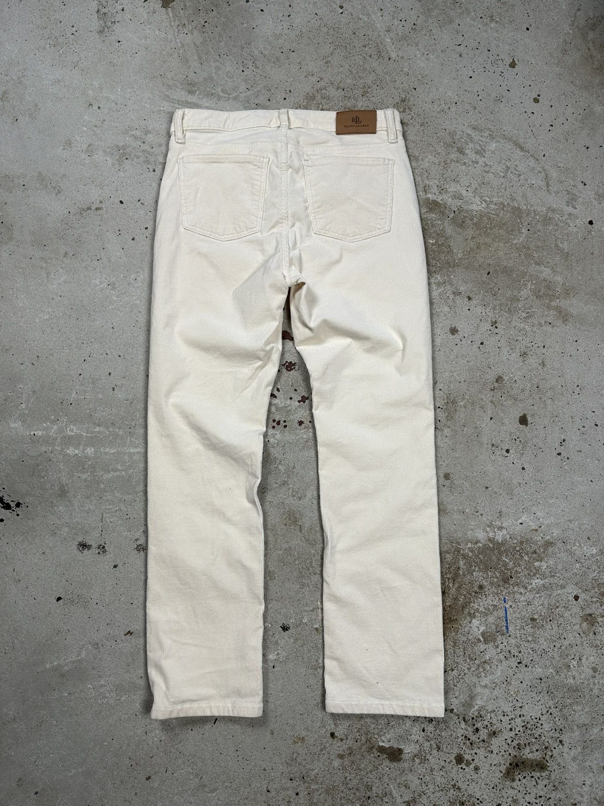 Lauren Ralph Lauren Lauren Ralph Lauren Cream Corduroy Pants Size 30" / US 8 / IT 44 - 2 Thumbnail