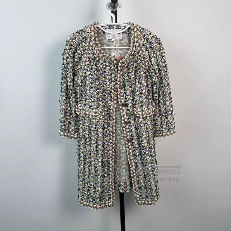 Chanel Chanel Long tweed coat Size S / US 4 / IT 40 - 1 Thumbnail