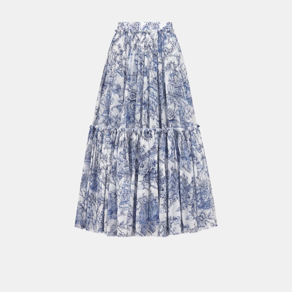 image of Dior O1Bcso1Str0224 Skirt In Blue & White in Blue/White, Women's (Size 30)
